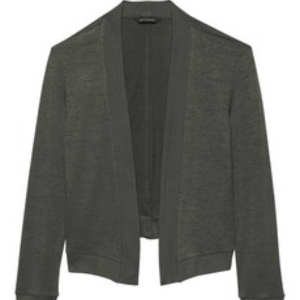 2/25! BR Cropped Jersey Cardigan